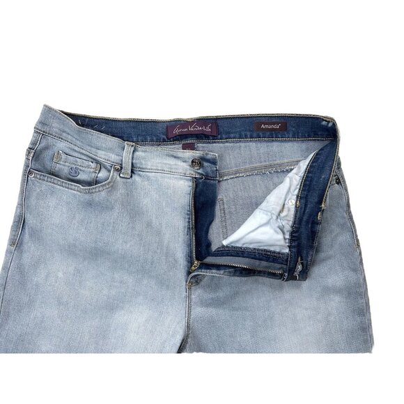 Gloria Vanderbilt Women' Amanda Jeans Size 16S Light Wash Denim - Picture 12 of 16